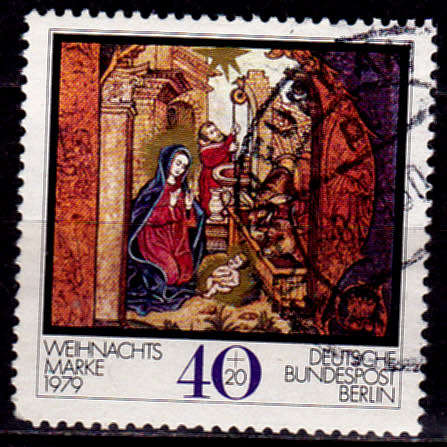 GERMANY BERLIN 1979, 14 Nov. CHRISTMAS STAMPS, single, UH, CV +/-R 20.00 view scans