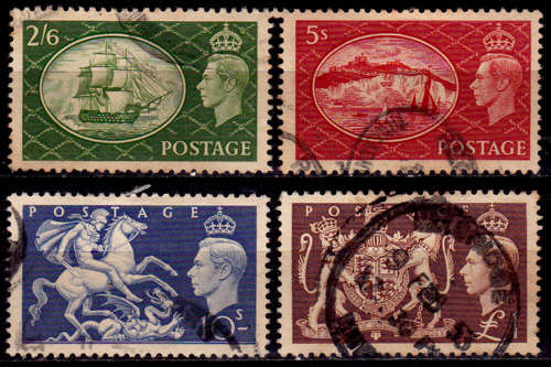 ENGLAND 1951, 3 May. St GEORGES and the DRAGON, set, UH, CV R 660.00, view scans.
