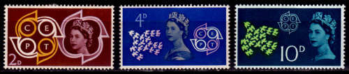 ENGLAND 1961, 18 Sept. EUROPA STAMPS, set, MH, CV +/-R  20.00 view scans