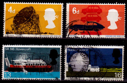 ENGLAND 1966, 19 Sept. BRITISH TECHNOLOGY, set, UH, CV +/-R 30.00 view scans