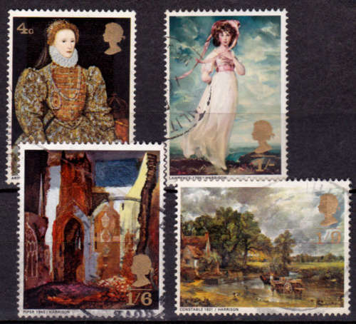 ENGLAND 1968, 12 Aug. PAINTINGS, set, UH, CV +/-R 20.00 view scans
