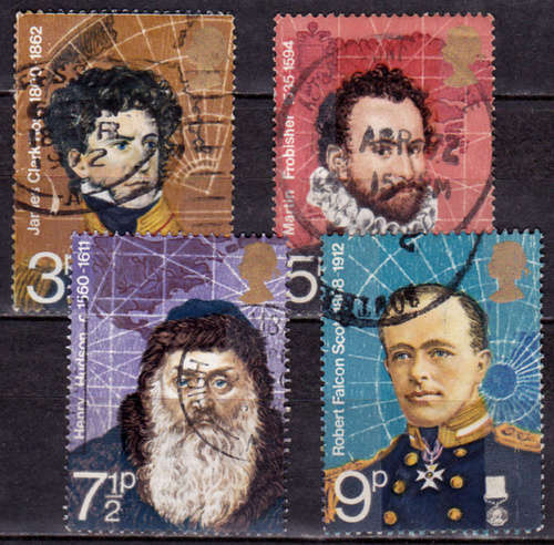 ENGLAND 1972, 16 Feb. BRITISH POLAR EXPLORERS, set, UH, CV +/-R 35.00 view scans