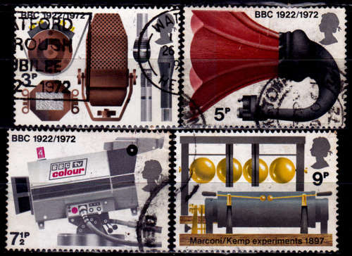 ENGLAND 1972, 1 Sept. 50th ANNIV BBC, set, UH, CV +/-R 40.00 view scans