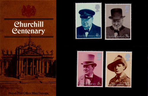 ENGLAND 1974, 9 Oct. SIR WINSTON SPENCER CHURCHILL, set, MNH, CV +/-R 80.00 view scans