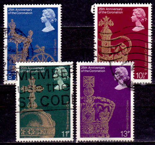 ENGLAND 1978, 31 May. 25th ANNIV CORONATION QEII, set, UNH, CV +/-R 20.00 view scans