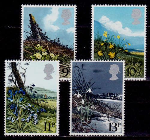 ENGLAND 1979, 21 March. BRITISH WILD FLOWERS, set, MNH, CV +/-R 30.00 view scans
