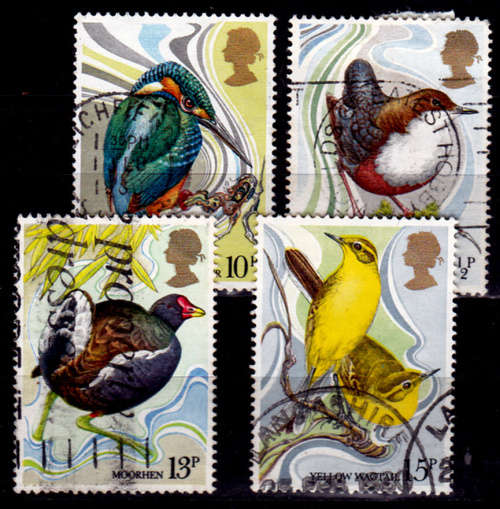 ENGLAND 1980, 16 Jan. 100th ANNIV PROTECTION BIRDS, set, UH, CV +/-R 40.00 view scans
