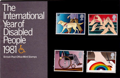 ENGLAND 1981, 25 March. INTERNATIONAL YEAR DISABLED, set, MNH, CV +/-R 60.00 view scans