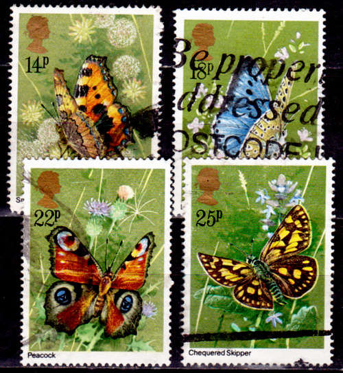 ENGLAND 1981, 13 May. BUTTERFLIES, set, UH, CV +/-R 35.00 view scans