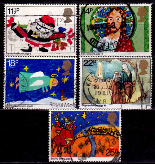 ENGLAND 1981, 18 Nov. CHRISTMAS STAMPS, set, UH, CV +/-R 50.00 view scans