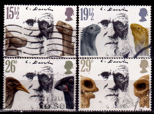 ENGLAND 1982, 10 Feb. 100th ANNIV DEATH C DARWIN, set, UH, CV +/-R 50.00 view scans