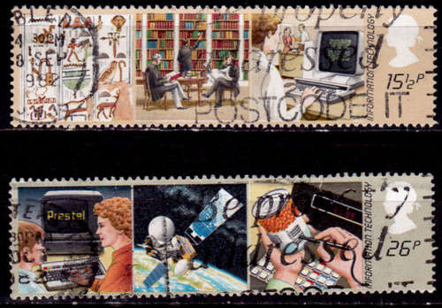 ENGLAND 1982, 8 Sept. INFORMATION TECHNOLOGY, set, UH, CV +/-R 25.00 view scans
