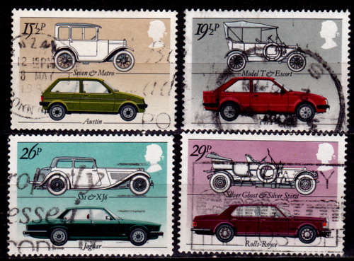 ENGLAND 1982, 8 Sept. CARS, set, UH, CV +/-R 55.00 view scans