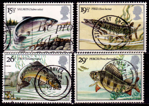 ENGLAND 1983, 26 Jan. RIVER FISH, set, UH, CV +/-R 70.00 view scans