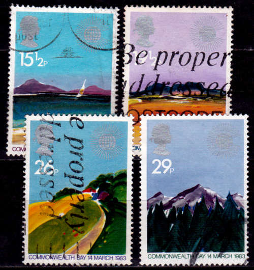 ENGLAND 1983, 9 March. COMMONWEALTH DAY, set, UH, CV +/-R 50.00 view scans