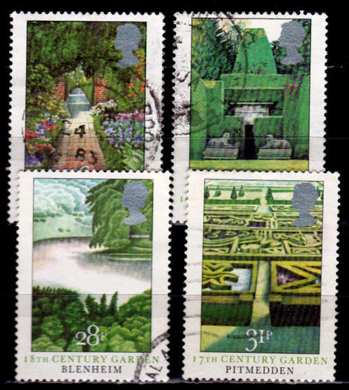 ENGLAND 1983, 24 Aug. BRITISH GARDENS, set, UH, CV +/-R 55.00 view scans