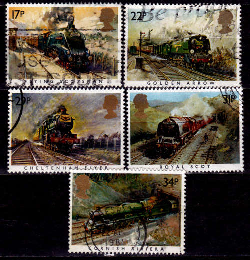 ENGLAND 1985, 22 Jan. 150th ANNIV GREAT WESTERN RAILWAY, set, UH, CV +/-R 75.00 view scans