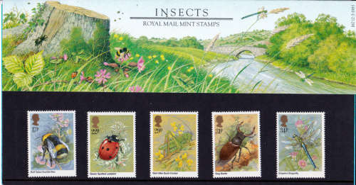 ENGLAND 1985, 12 March. INSECTS, set, MNH, CV +/-R 95.00 view scans