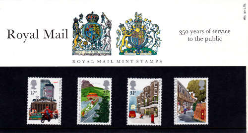 ENGLAND 1985, 30 July. 350th ANNIV ROYAL MAIL SERVICES, set, MNH, CV +/-R 80.00 view scans