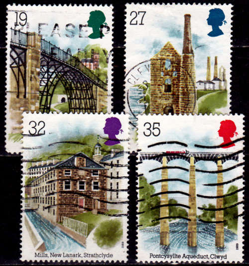 ENGLAND 1989, 4 July. INDUSTRIAL ARCHAEOLOGY, set, UH, CV +/-R 60.00 view scans
