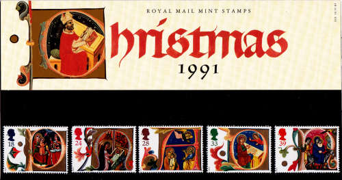 ENGLAND 1991, 12 Nov. CHRISTMAS STAMPS, set, MNH, CV +/-R 105.00 view scans