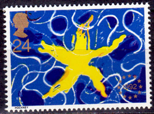 ENGLAND 1992, 13 Oct. EUROPEAN SINGLE MARKET, single, MNH, CV +/-R 10.00 view scans