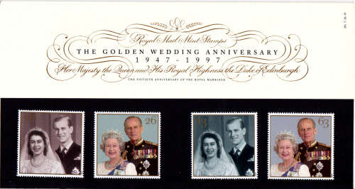 ENGLAND 1997, 13 Nov. 50th WEDDING ANNIV QEII, set, MNH, CV +/-R 130.00 view scans