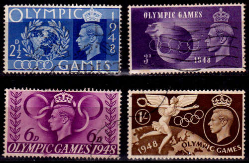 ENGLAND 1948, 29 July. OLYMPIC GAMES, set, UH, CV +/-R 30.00 view scans