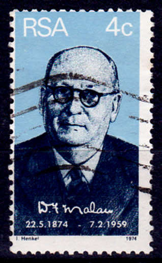 RSA 1974, 22 May. 100th ANNIV BIRTH Dr DF MALAN, single, UH, CV R 2.00, view scans.