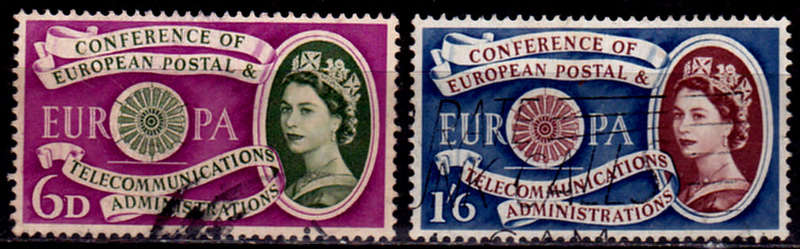 ENGLAND 1960, 19 Sept. EUROPA STAMPS, set, UH, CV +/-R  105.00 view scans