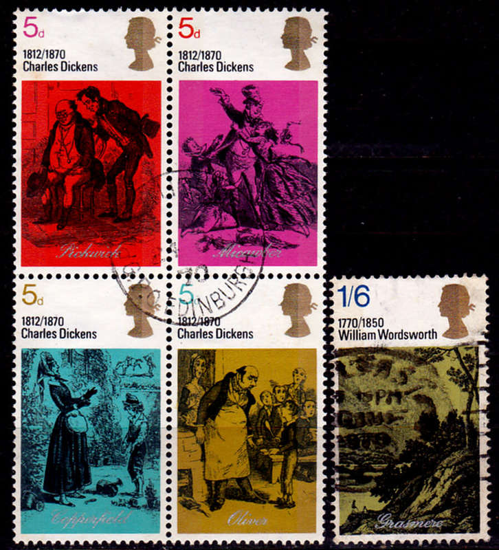 ENGLAND 1970, 3 June. CHARLES DICKENS, set, UH, CV +/-R 30.00 view scans