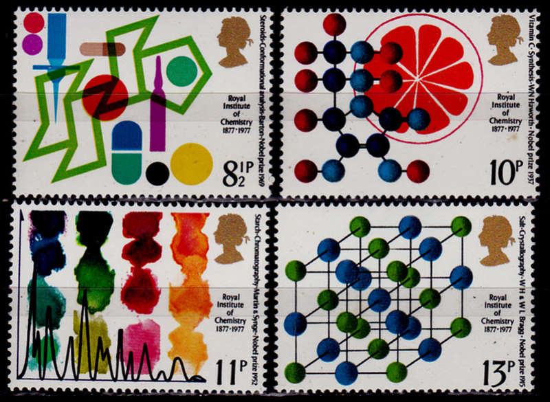 ENGLAND 1977, 2 March. BRITISH NOBEL WINNERS, set, MNH, CV +/-R 30.00 view scans