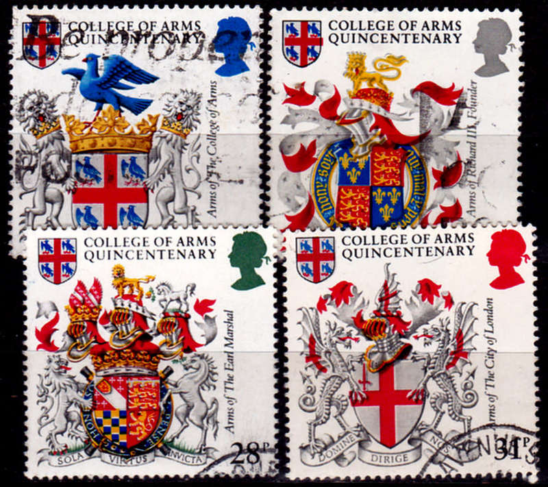 ENGLAND 1984, 17 Jan. 500th ANNIV OF ARMS, set, UH, CV +/-R 60.00 view scans