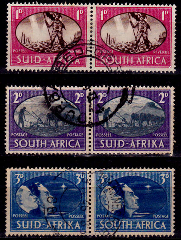 UNION OF SA 1945, 3 Dec. VICTORY ISSUE, set, UH, CV R 21.00 view scans
