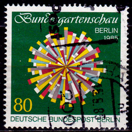 GERMANY BERLIN 1985, 16 April. NATIONAL GARDEN EXHIBITION, single, UH, CV +/-R 20.00 view scans