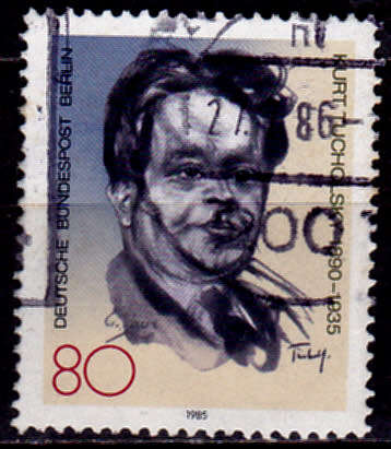 GERMANY BERLIN 1985, 12 Nov. 50th ANNIV DEATH K TUCHOLSKY, single, UH, CV +/-R 40.00 view scans