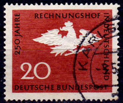GERMANY 1964, 30 Oct. 250th ANNIV STATE ACCOUNTS, single, UH, CV +/-R 5.00 view scans