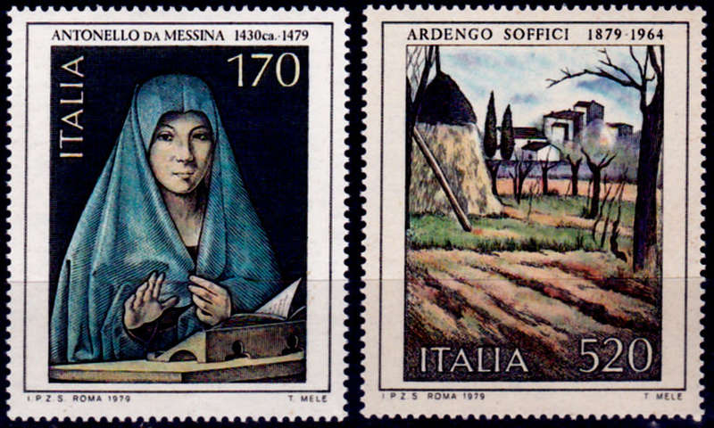 ITALY 1979, 15 Feb. ITALIAN ART, set, MNH, CV +/-R 30.00 view scans