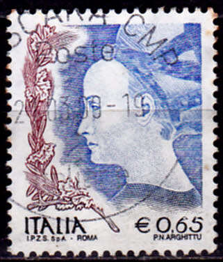 ITALY 2004, 20 March. WOMEN IN ART, single, UH, CV +/-R 20.00 view scans