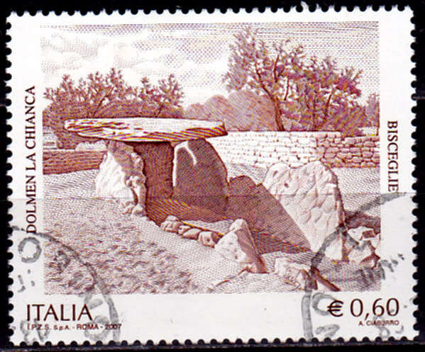 ITALY 2007, 9 June. DOLMEN CHIANCA, single, UH, CV +/-R 15.00 view scans