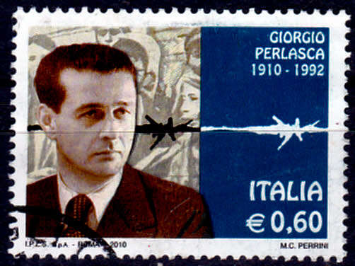 ITALY 2010, 31 Jan.  100th ANNIV BIRTH GIORGIO PERLASCA, single, UH, CV +/-R 20.00 view scans