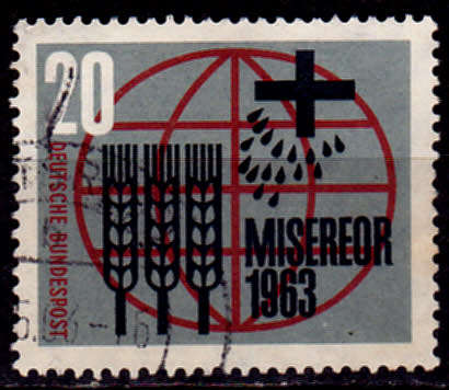 GERMANY 1963, 27 Feb. CATHOLIC CHURCH CONGRESS, single, UH, CV +/-R 5.00 view scans