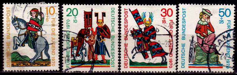 GERMANY 1970, 5 Feb. YOUTH - MEDIEVAL SINGERS, set, UH, CV +/-R 55.00 view scans