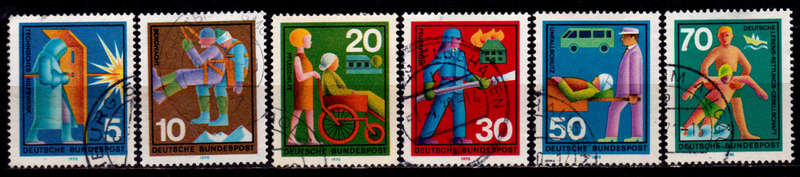 GERMANY 1970, 18 June. VOLUNTARY HELPERS, set, UH, CV+/- R 40.00 view scans