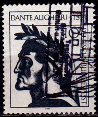 GERMANY 1971, 3 Sept. 650th ANNIV DEATH DANTE ALIGHIERI, single, UH, CV+/- R 5.00 view scans