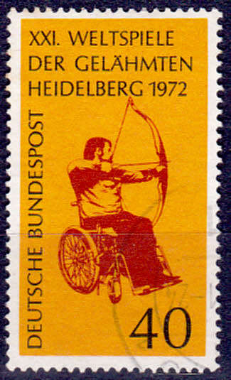 GERMANY 1972, 18 July. SPORTS FESTIVAL FOR CRIPPLED, single, UH, CV+/- R 5.00 view scans