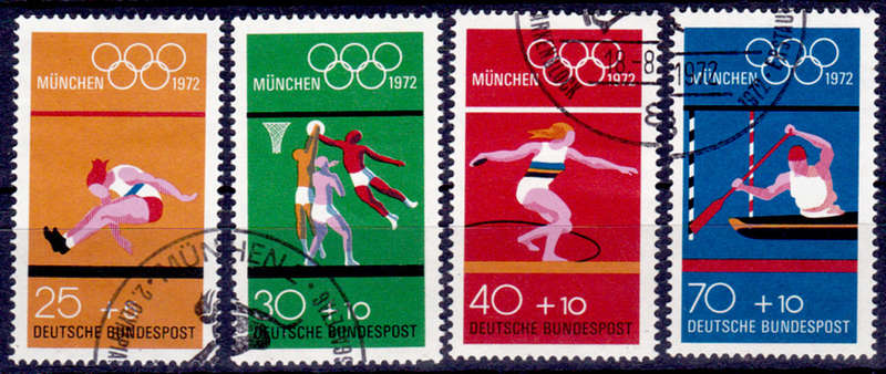 GERMANY 1972, 18 Aug. OLYMPIC GAMES - MUNICH, set, UH, CV+/- R 55.00 view scans