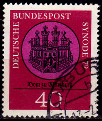 GERMANY 1972, 13 Dec. SYNODE 72, single, UH, CV+/- R 5.00 view scans