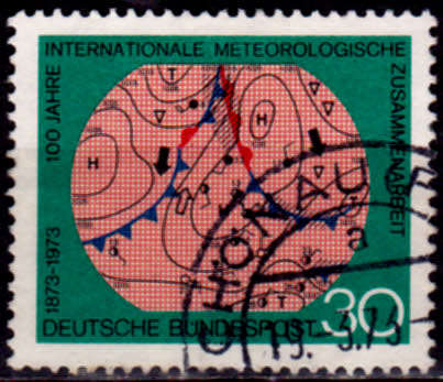 GERMANY 1973, 19 Feb. 100th ANNIV OF THE IMC, single, UH, CV+/- R 5.00 view scans