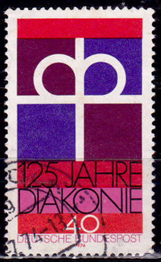 GERMANY 1974, 15 May. 125th ANNIV NURSING SISTERS` INSTITUTION, single, UH, CV+/- R 5.00 view scans